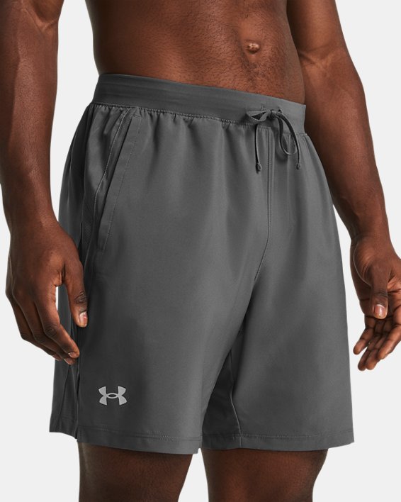 Men's UA Launch Unlined 7" Shorts in Gray image number 3